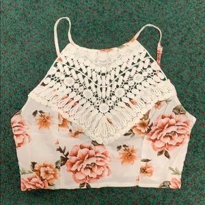 Floral crop top